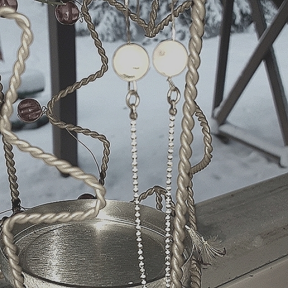 Howlite earings - Picture 2 of 4